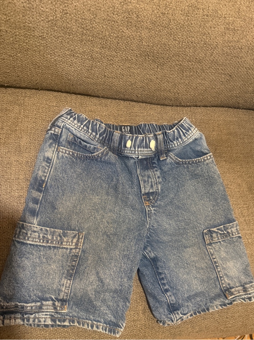 GAP Boys Light Blue Denim Cargo Shorts